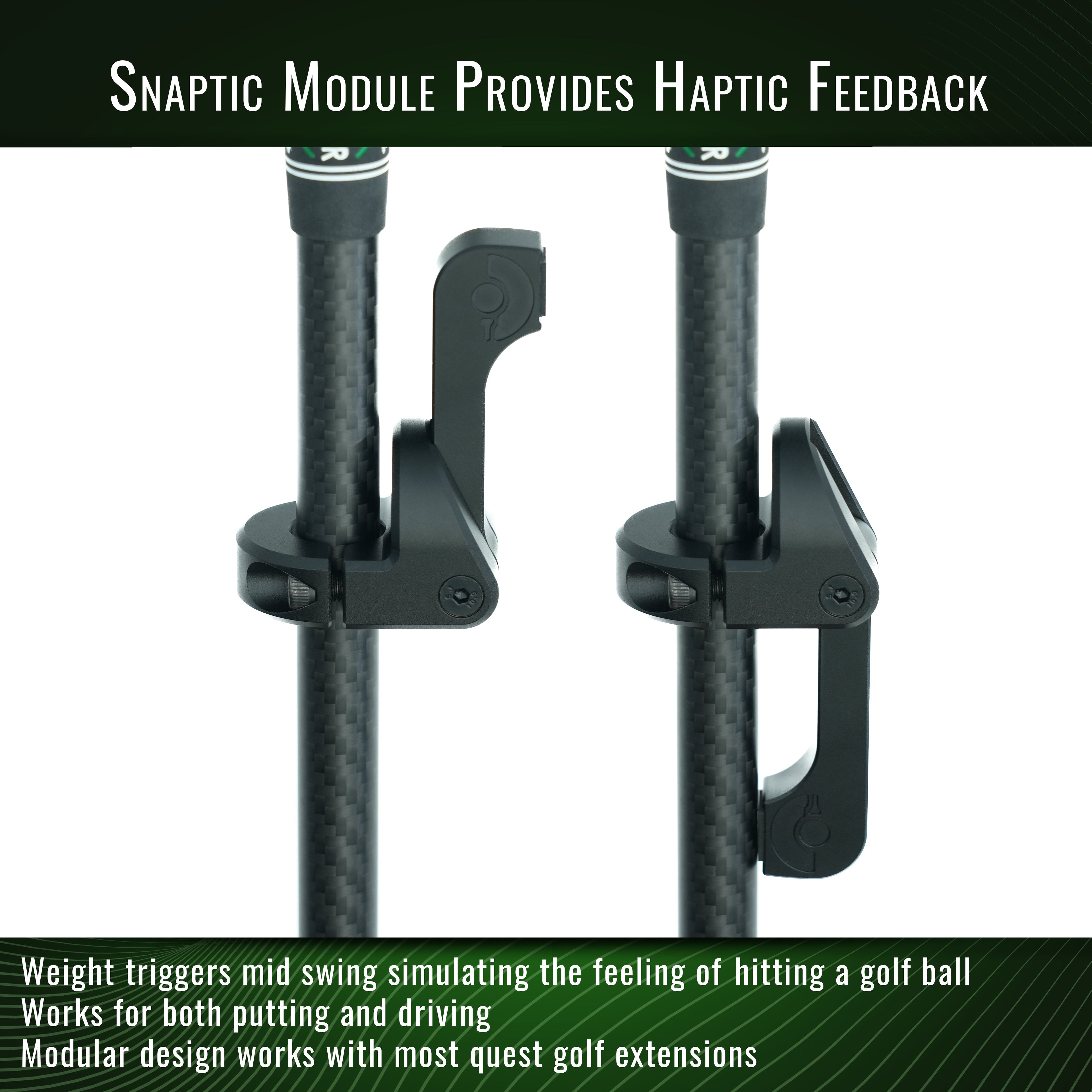 DriVR Elite Chrome - Stepped Steel Weighted Golf Club  - Compatible with Quest 2, 3/3s, and Pro