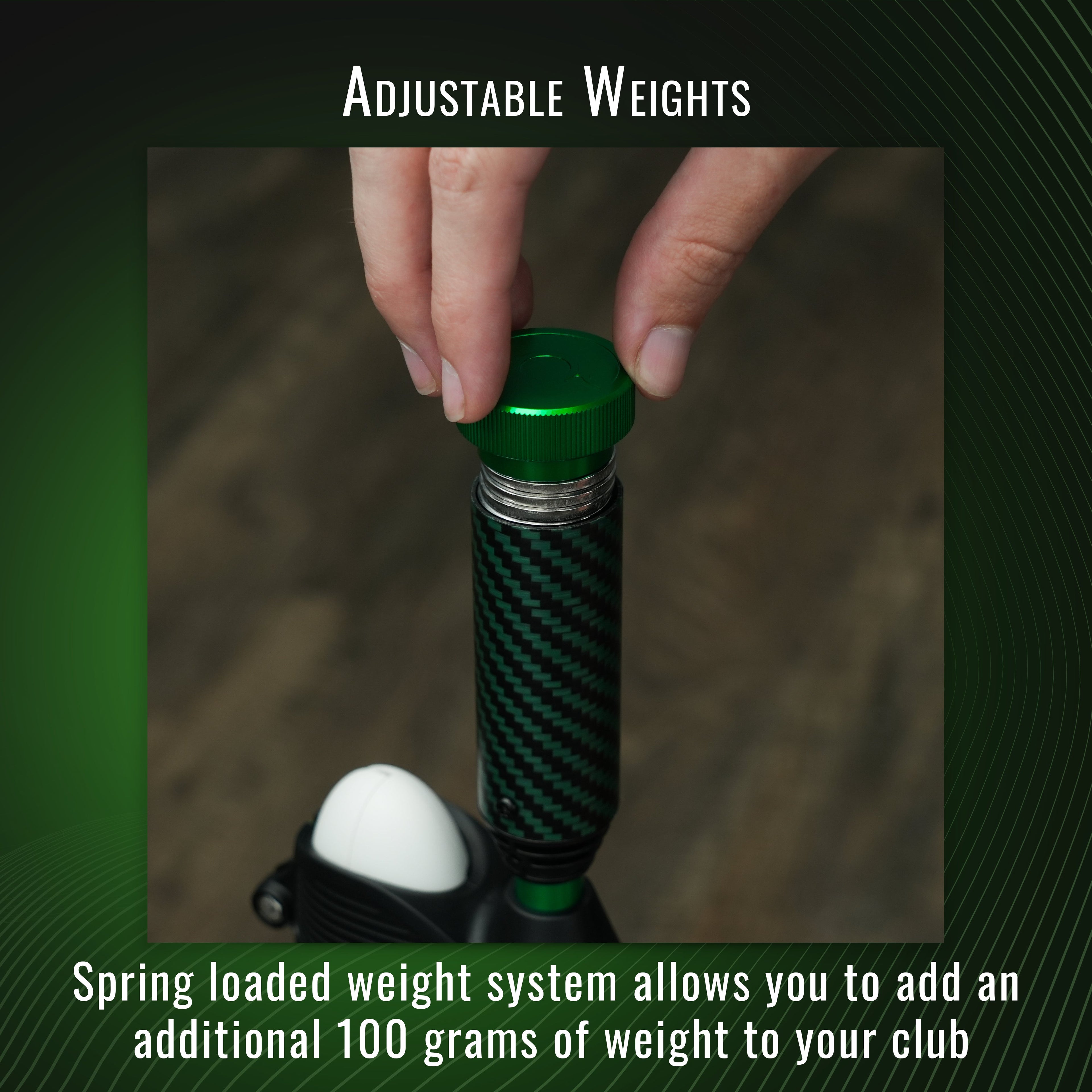 DriVR Elite Chrome - Stepped Steel Weighted Golf Club  - Compatible with Quest 2, 3/3s, and Pro